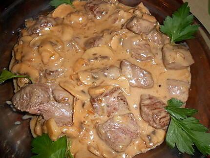 recette Boeuf strogonoff