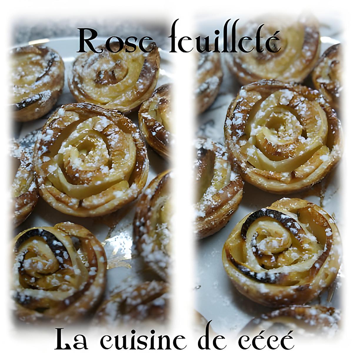 recette Rose feuilleté