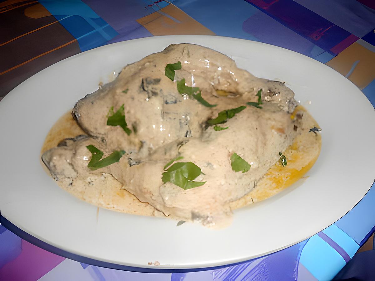 recette CUISSE DE POULET MARSALA CREME