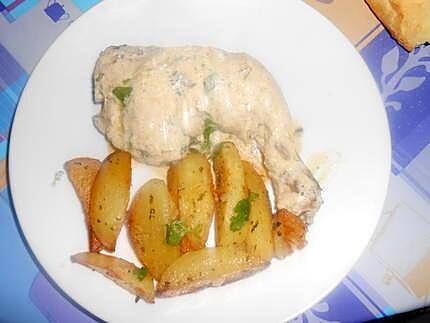 recette CUISSE DE POULET MARSALA CREME