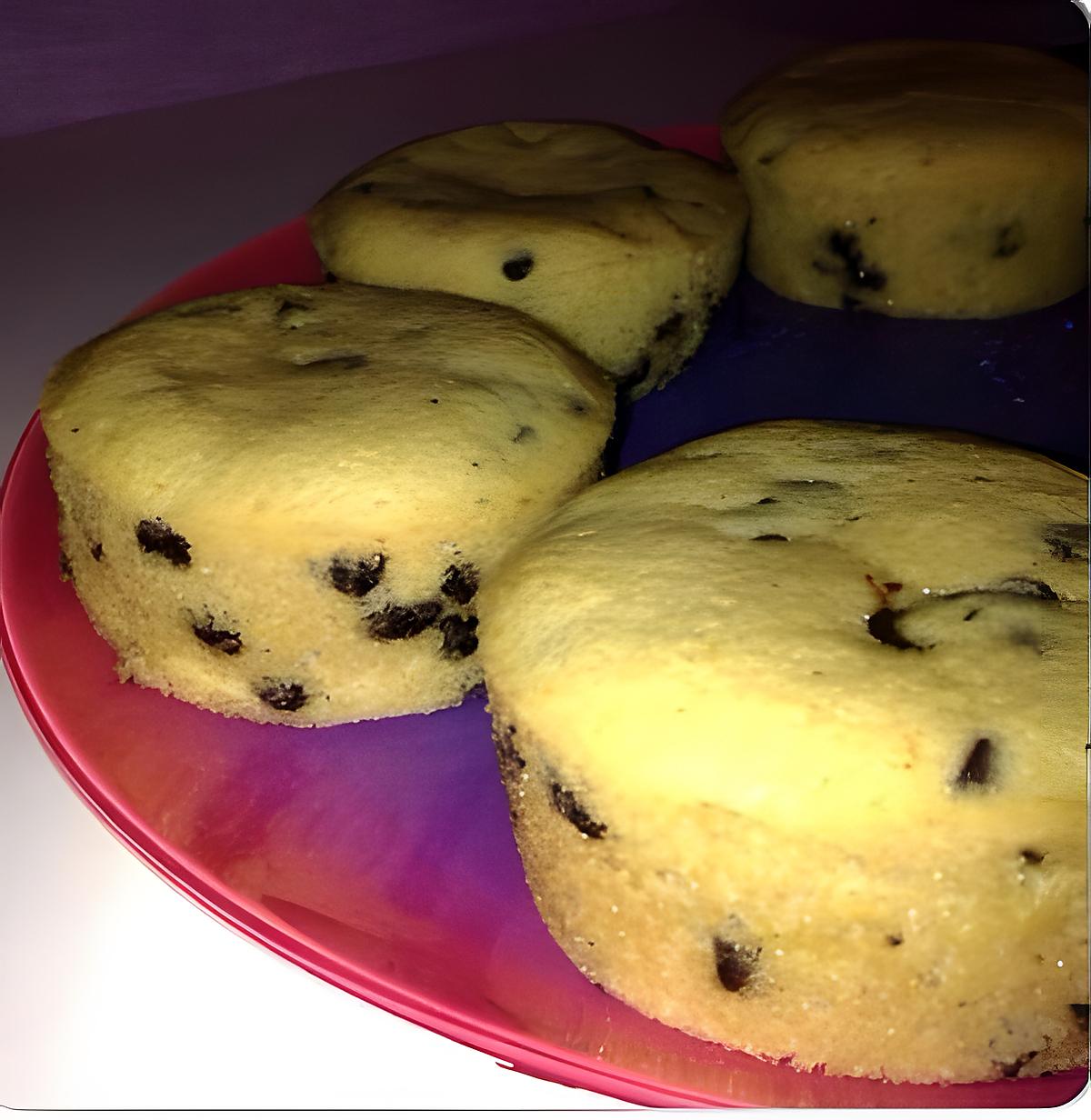 recette Muffins pommes / chocolat et son coeur coulant