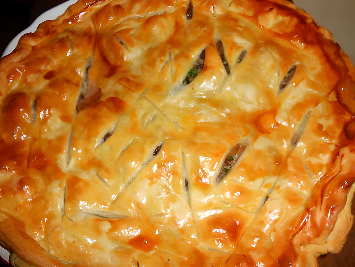 recette Tourte au confit de canard