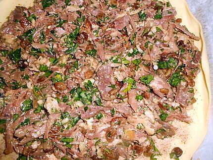 recette Tourte au confit de canard