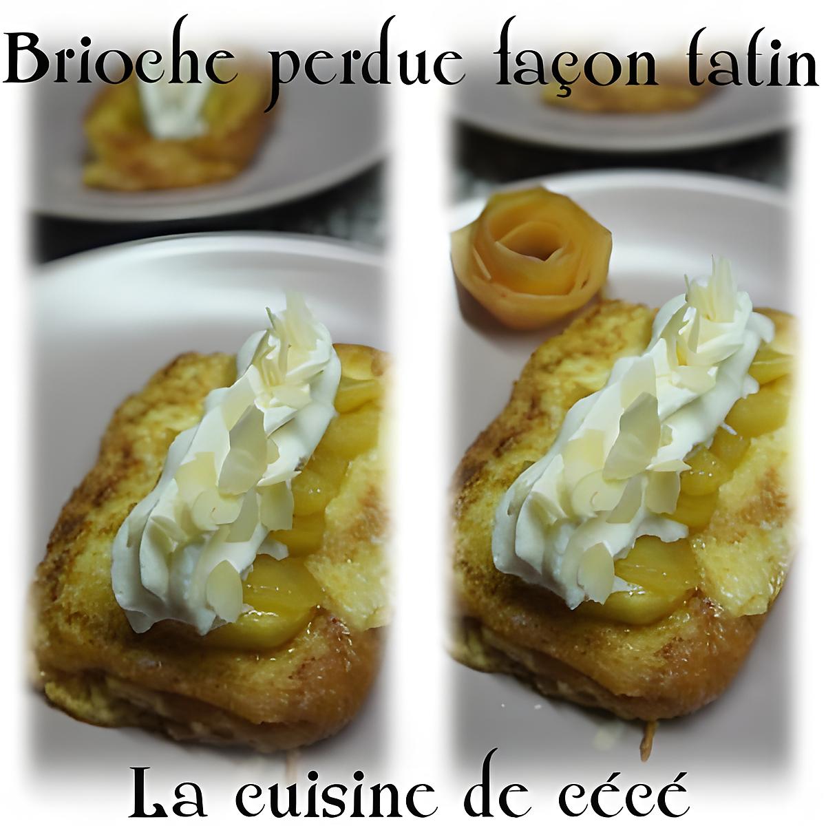 recette Brioche perdu façon tatin