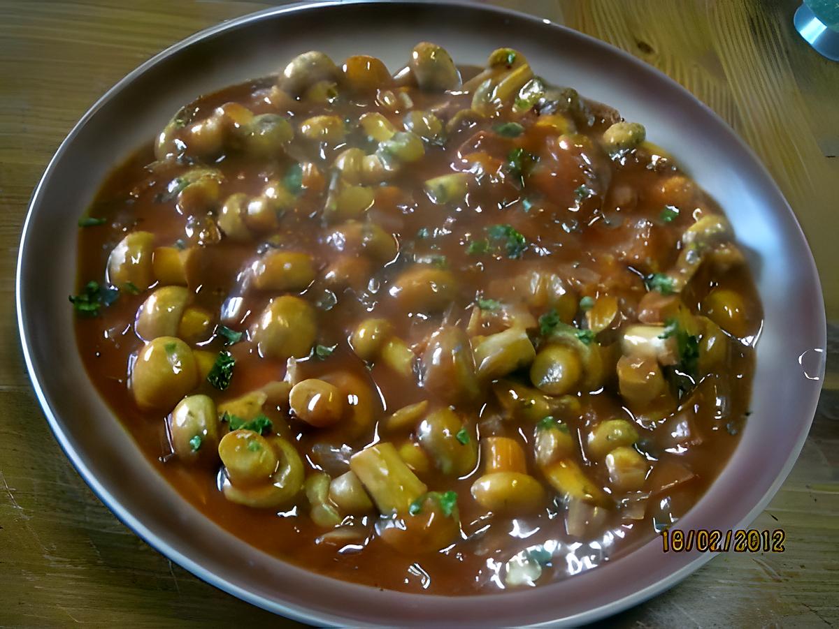 recette Champignons au vin blanc.( grecque).