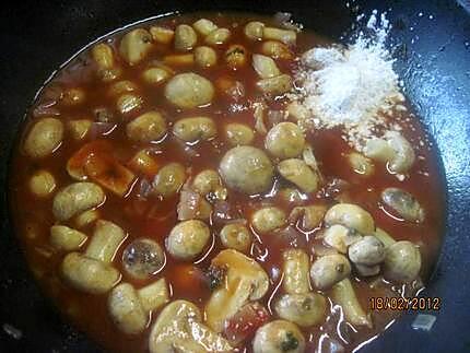 recette Champignons au vin blanc.( grecque).