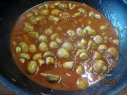 recette Champignons au vin blanc.( grecque).