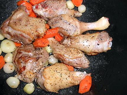 recette Sauté de canard aux lentilles vertes du puy