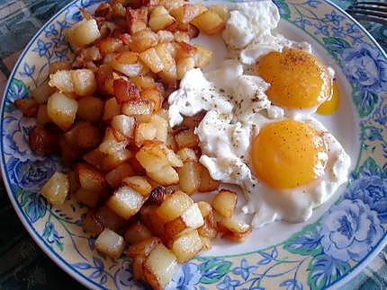 recette petits carrés de pomme de terre rissolées