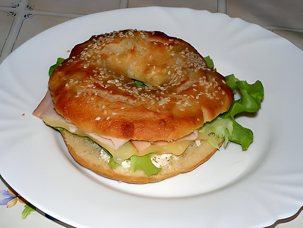 recette Bagels au blanc de poulet