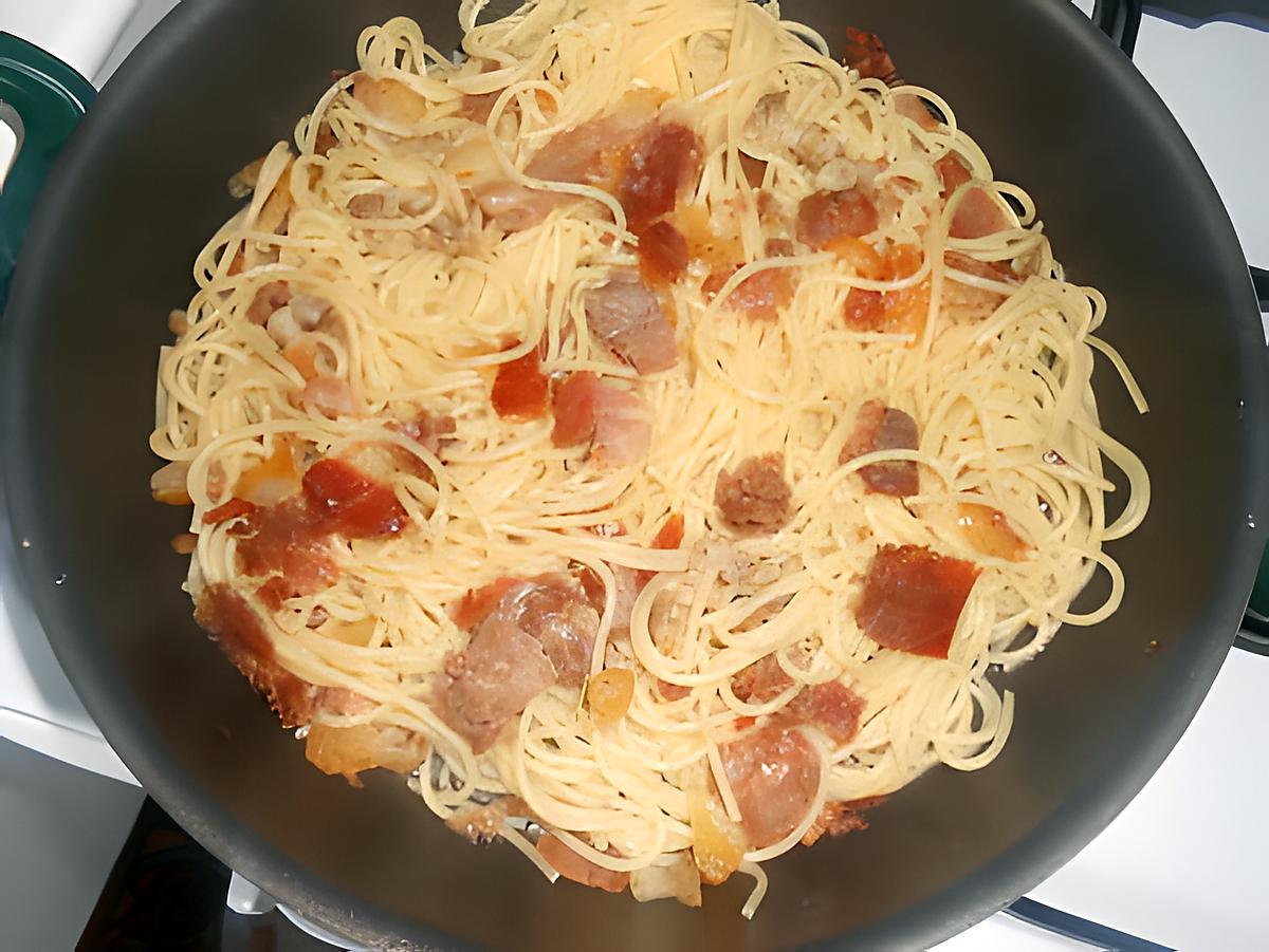 recette SPAGHETTI  ALLA  CARBONARA