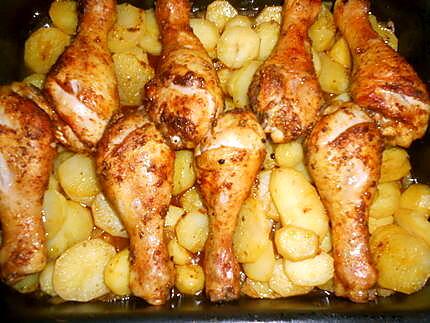 recette Pilons de poulet au four