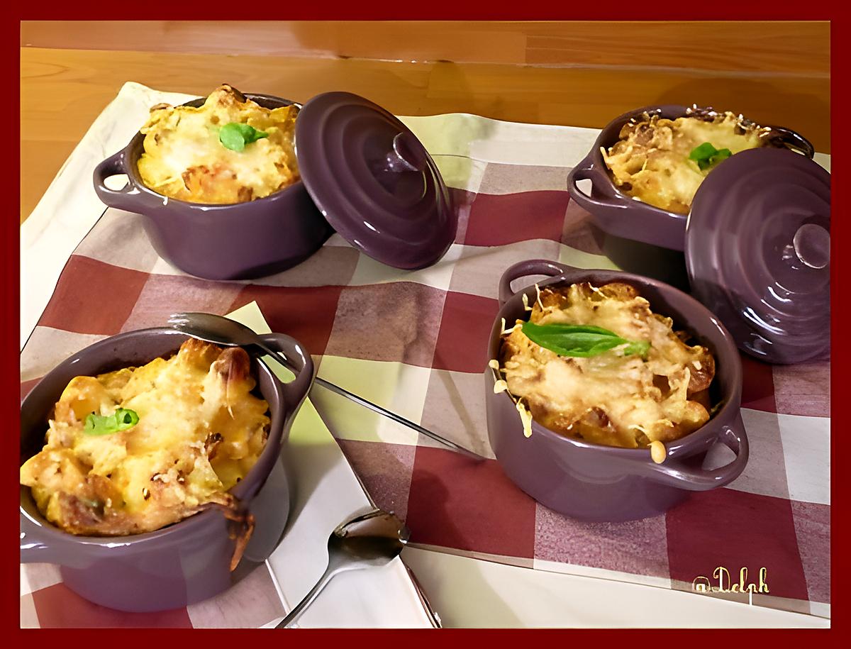 recette Pâtes au thon gratinées à la tomate