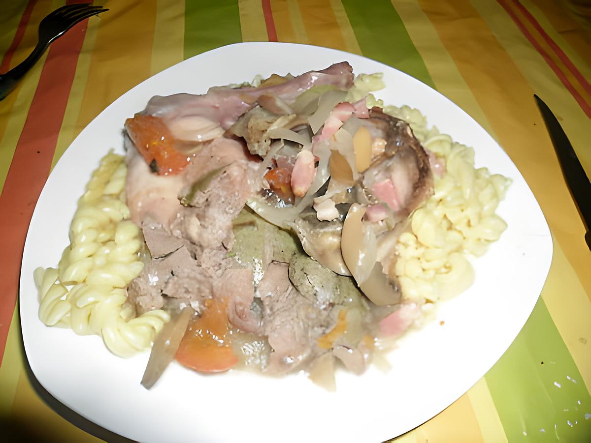 recette Lapin chasseur à la moutarde