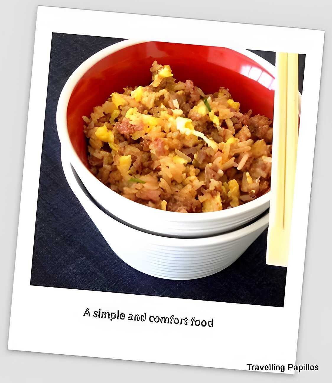 Riz d'inspiration chinoise à la viande hachée