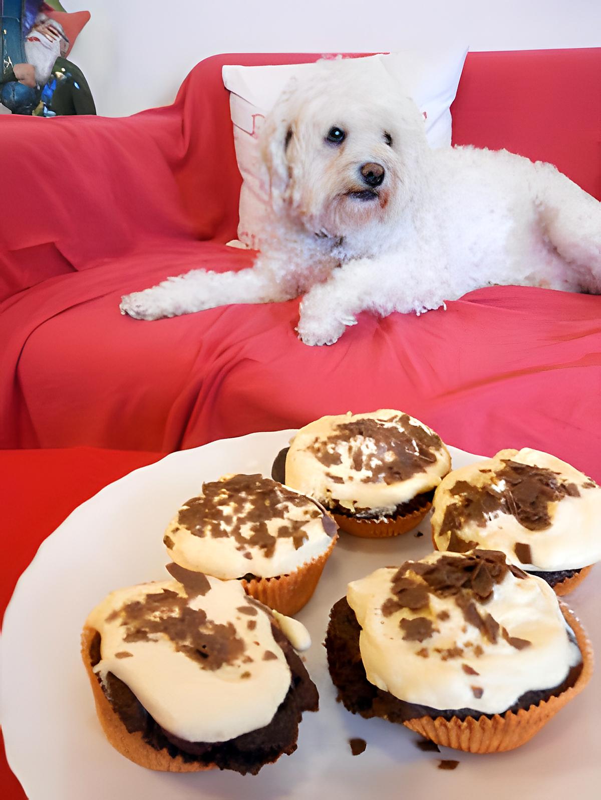 recette Cupcakes au chocolat, glaçage orange