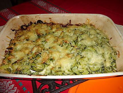 recette gratin de courgettes / ricota