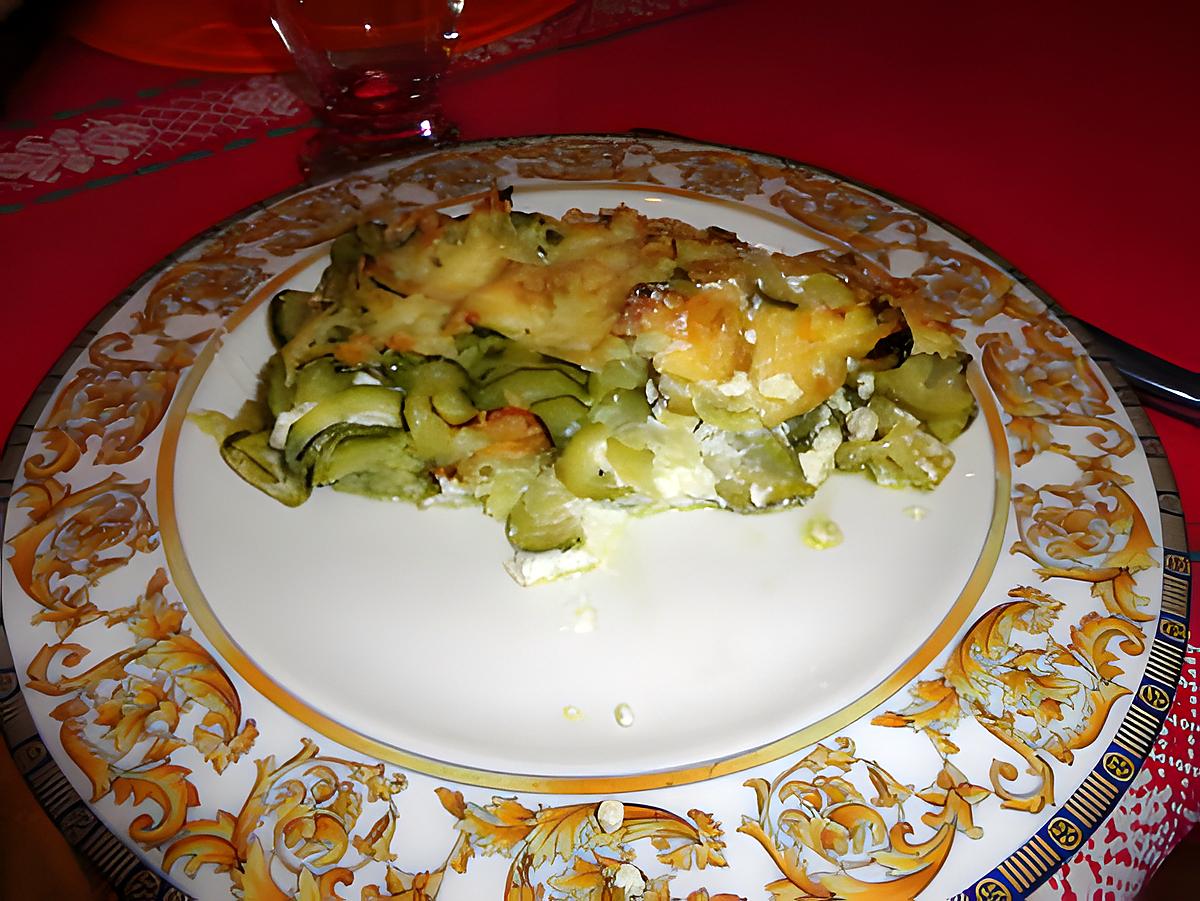 recette gratin de courgettes / ricota