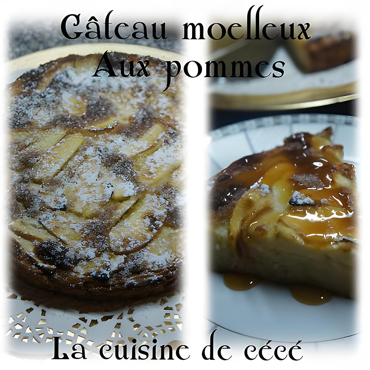 recette Gâteau moelleux aux pommes