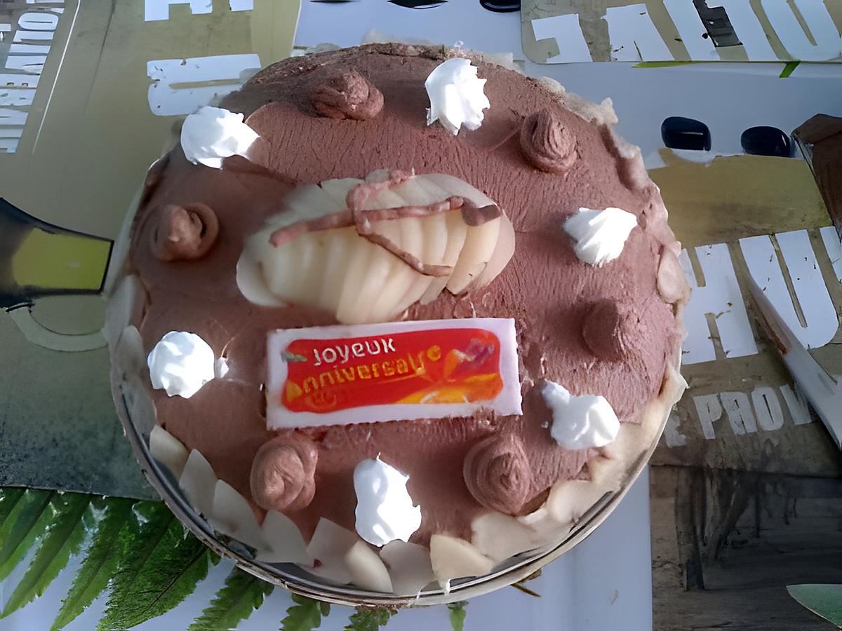 recette Gateau poires-chocolat pour l'anniversaire de ma fille Athéna