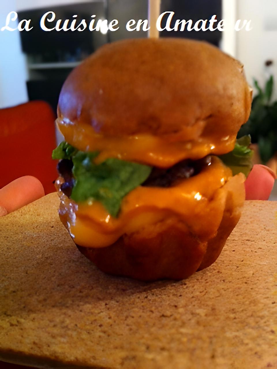 recette Minis burger avec une sauce Moutarde douce d'Alsace Alélor