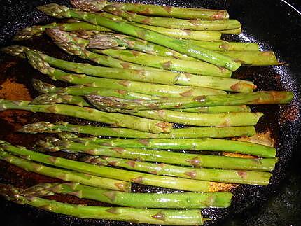 recette Filets de truite aux asperges vertes