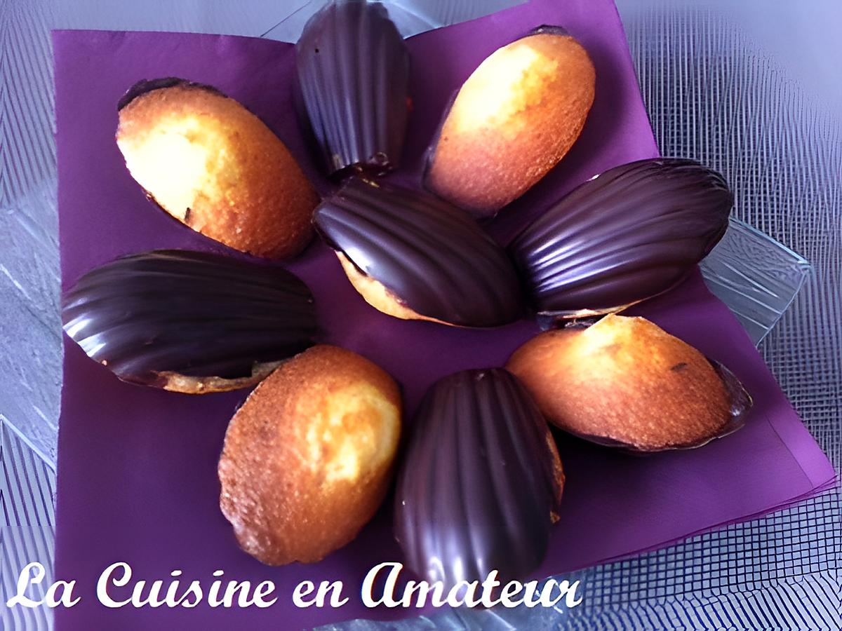 recette Madeleines coques chocolat