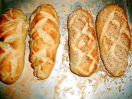 recette Petits pains aux sésames et nature