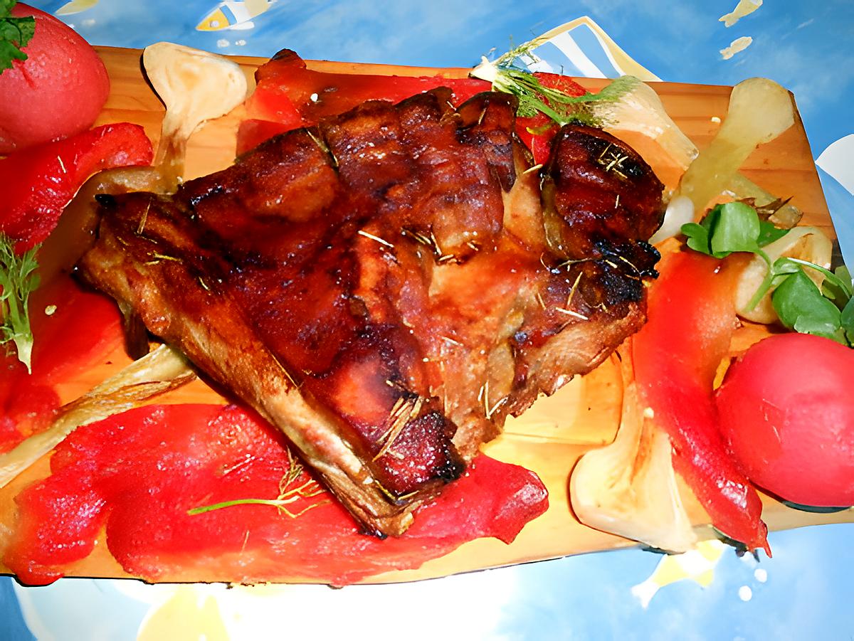 recette Poitrine d agneau grillée avec miel et paprika