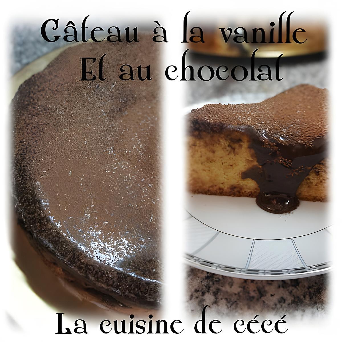 recette Gâteau à la vanille et au chocolat