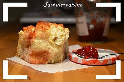 recette Brioche à la confiture de fraise