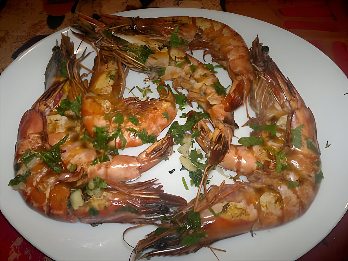 recette Gambas à la plancha