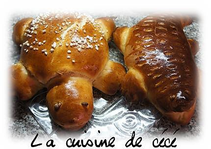 recette Brioche tortue et crocodile