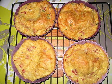 recette Mini-quiches sans pâte aux lardons