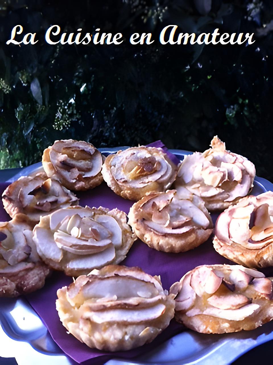 recette Tartelettes aux pommes et amandes effilées