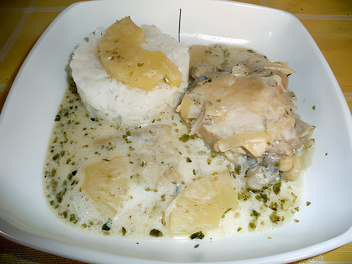 recette Poulet à l'ananas et origan