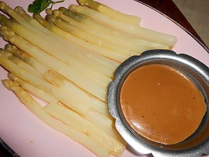 recette Asperges violettes a la vinaigrette balsamique