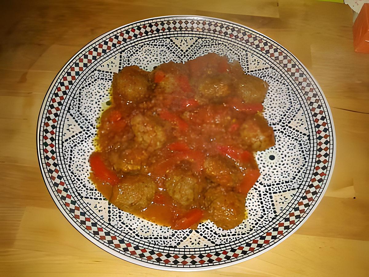 recette boulettes a la tomate et poivron