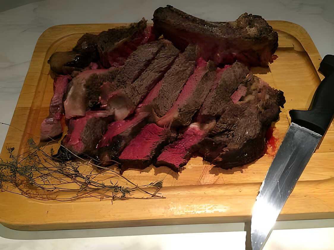 Recette de Côte de Boeuf en deux cuissons - Grill et Basse Température