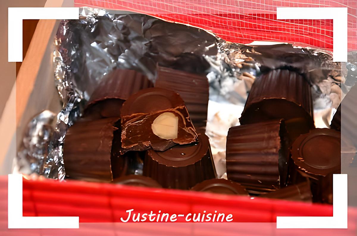 recette Chocolats fourrés au caramel beurre salé et noisette