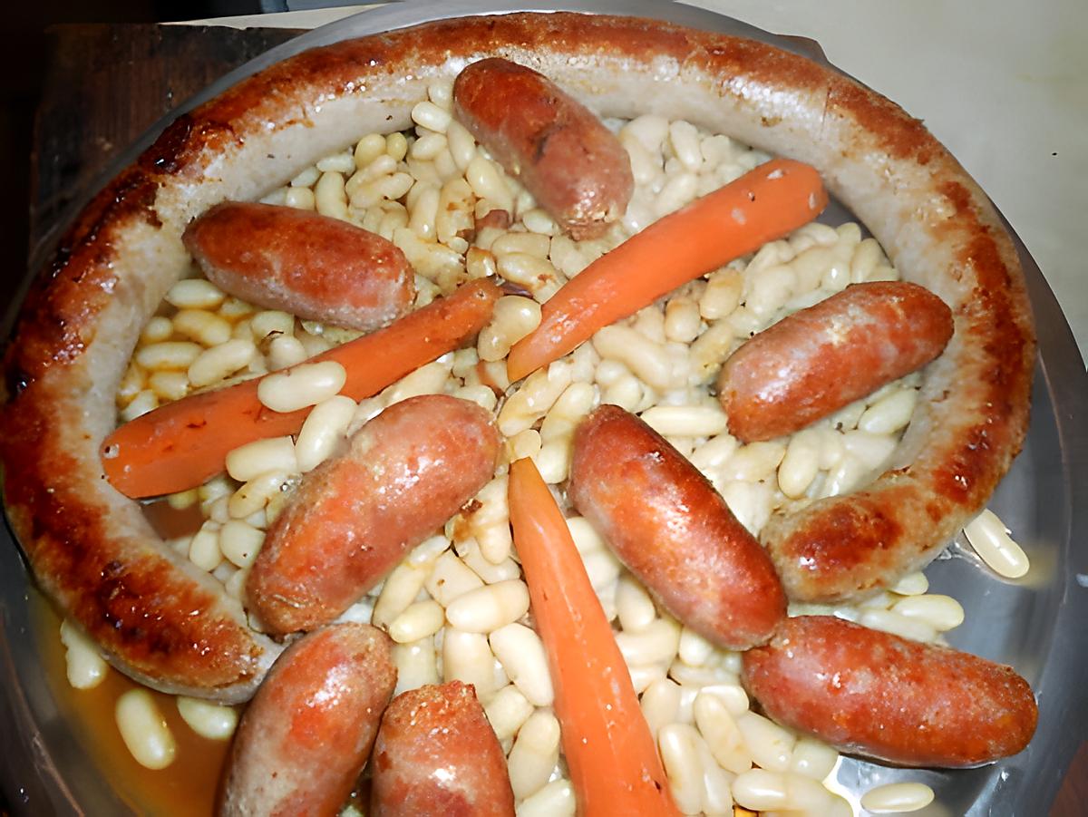 recette Saucisse et chorizo aux lingots du nord