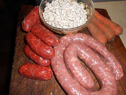 recette Saucisse et chorizo aux lingots du nord