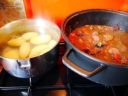 recette boeuf et joue de porc au vin rouge