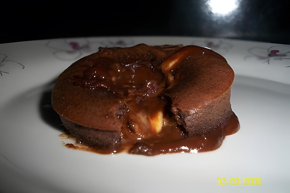 recette fondant au chocolat, coeur coulant aux galette bretonne