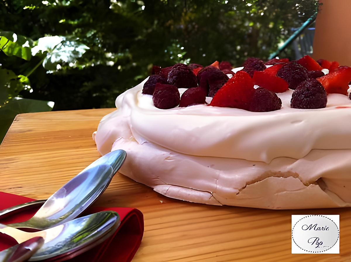 recette Pavlova aux fruits rouges