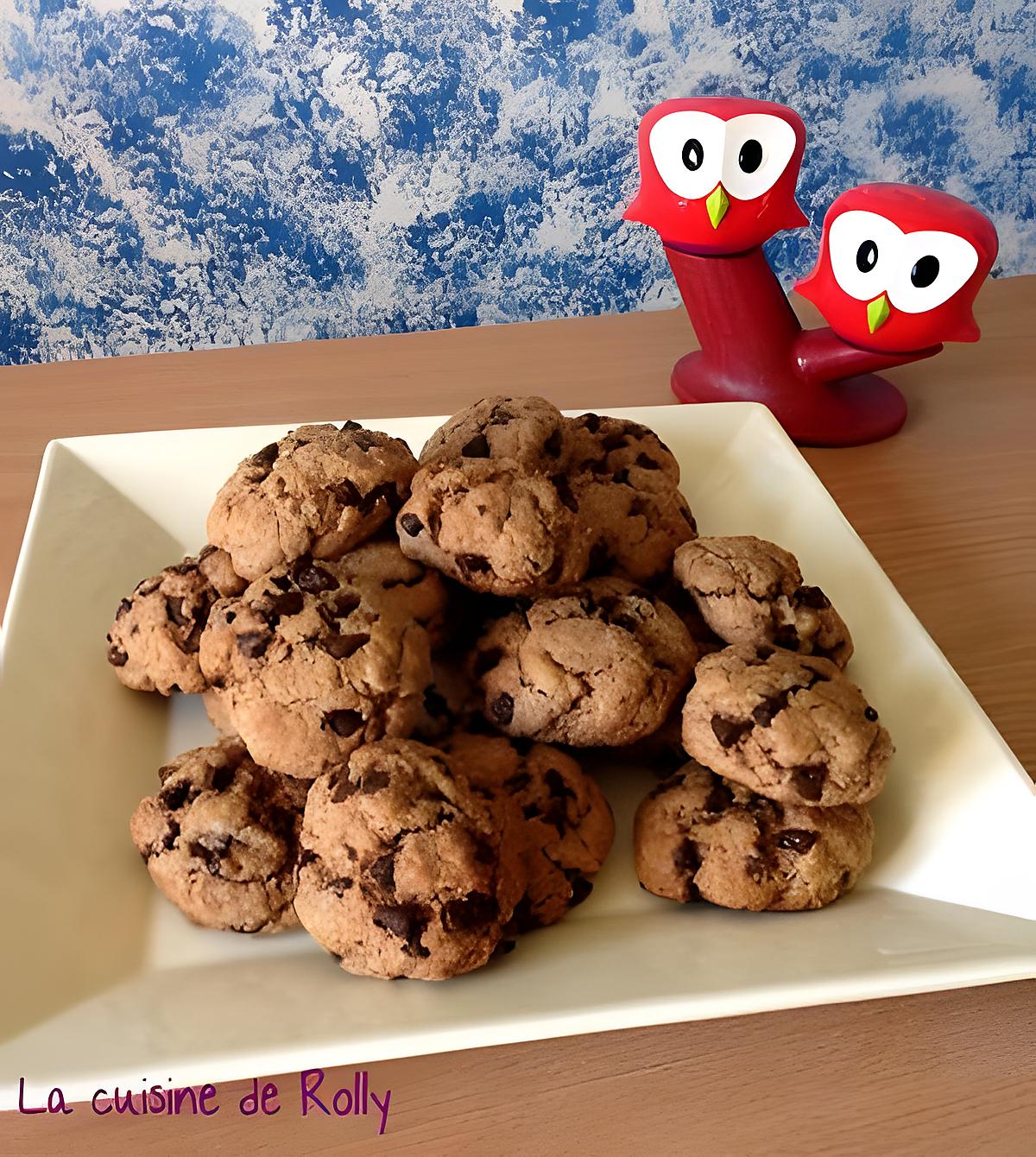 recette Cookies au Nutella et pépites de chocolat