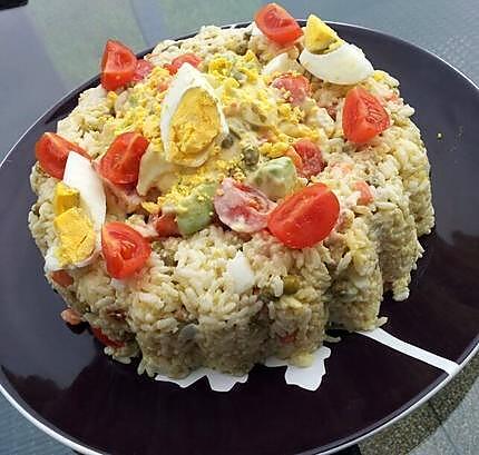 recette Salade riz à la macédoine