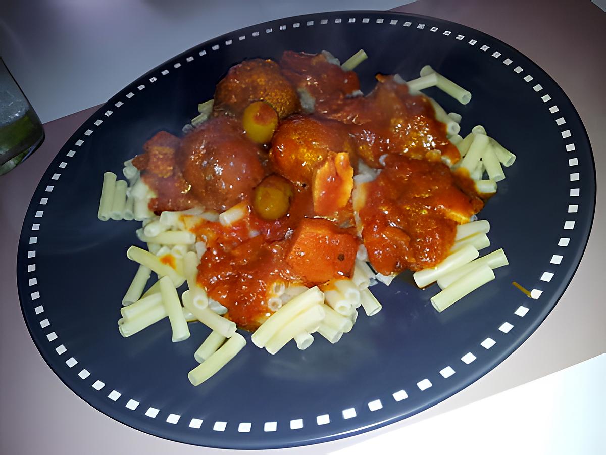 recette Boulettes de poulet au citron en sauce tomate