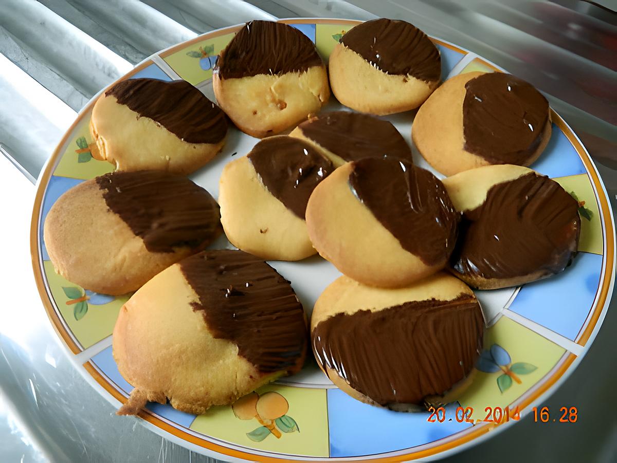 recette Sablé orange chocolat ( sans oeuf )