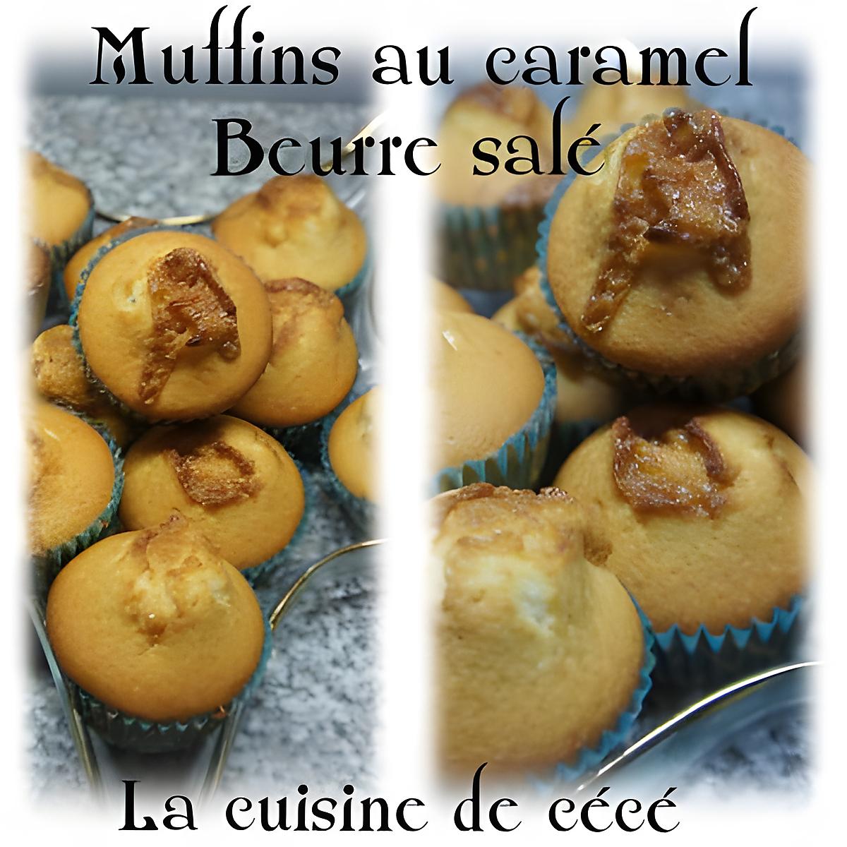recette Muffins au caramel beurre salé